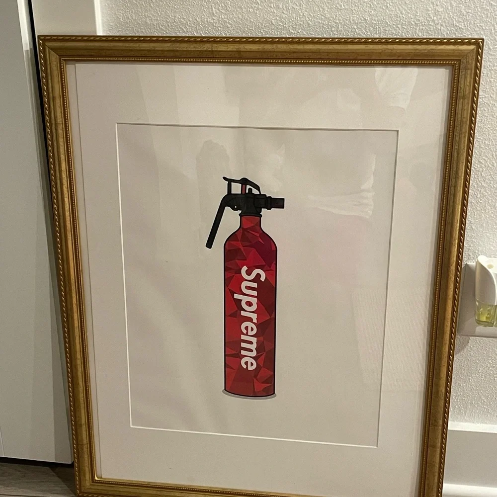 Supreme Print Home Decor Golden Frame